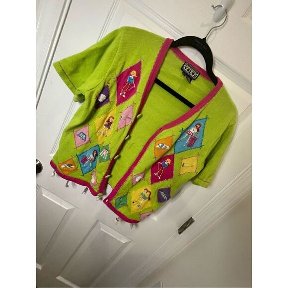 The Collective Works of Berek 2 by Takako Sakon Women’s large cardigan golfers - Picture 1 of 8